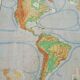 Old school map of the American continent by Vidal Lablache