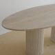 Calypso Oval Dining Table - Natural Travertine