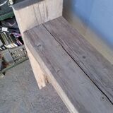 Brutalist console 148 cm old solid wood