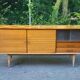 Scandinavian sideboard in solid wood and rosewood 200cm