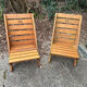 Lot de 2 chaises de plage pliantes