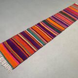 Old Turkish narrow Kilim Runner 283x51 cm shabby chic, vintage kelim