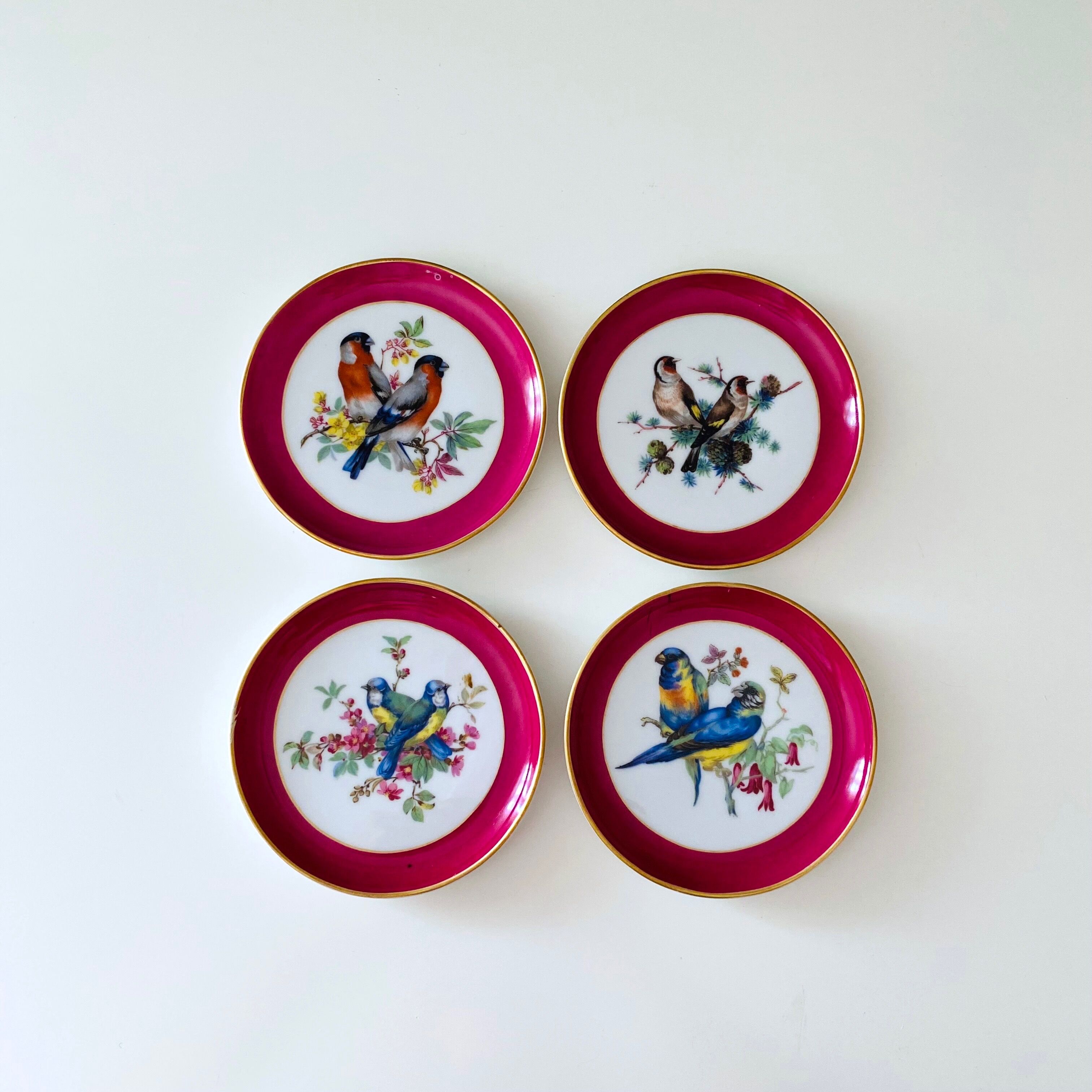 Vintage wall plates, birds, Kaiser AK Germany