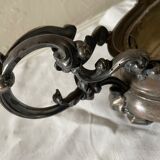 Silver metal planter