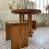 Les Arcs stools and table  1960