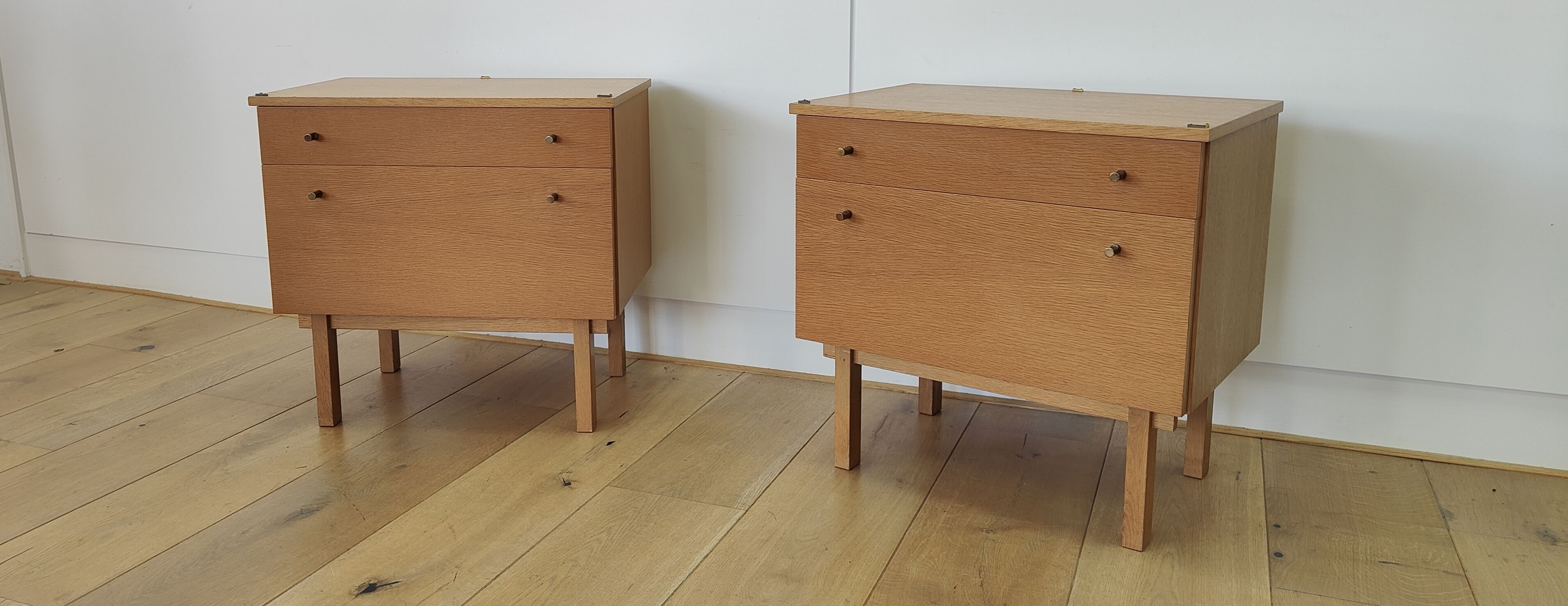 Set of 2 bedside tables from the middle of the century