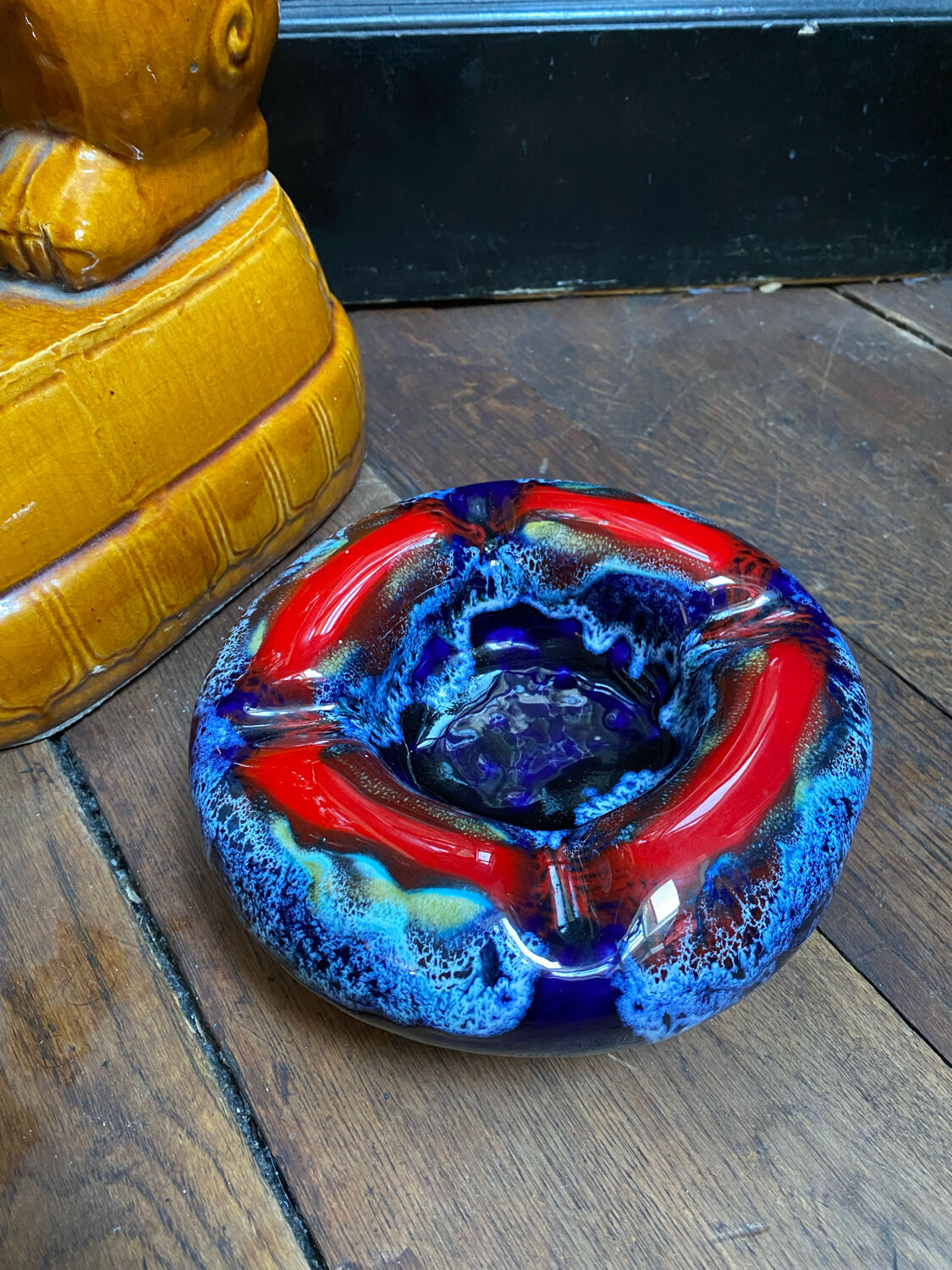 Vintage ashtray flame Vallauris