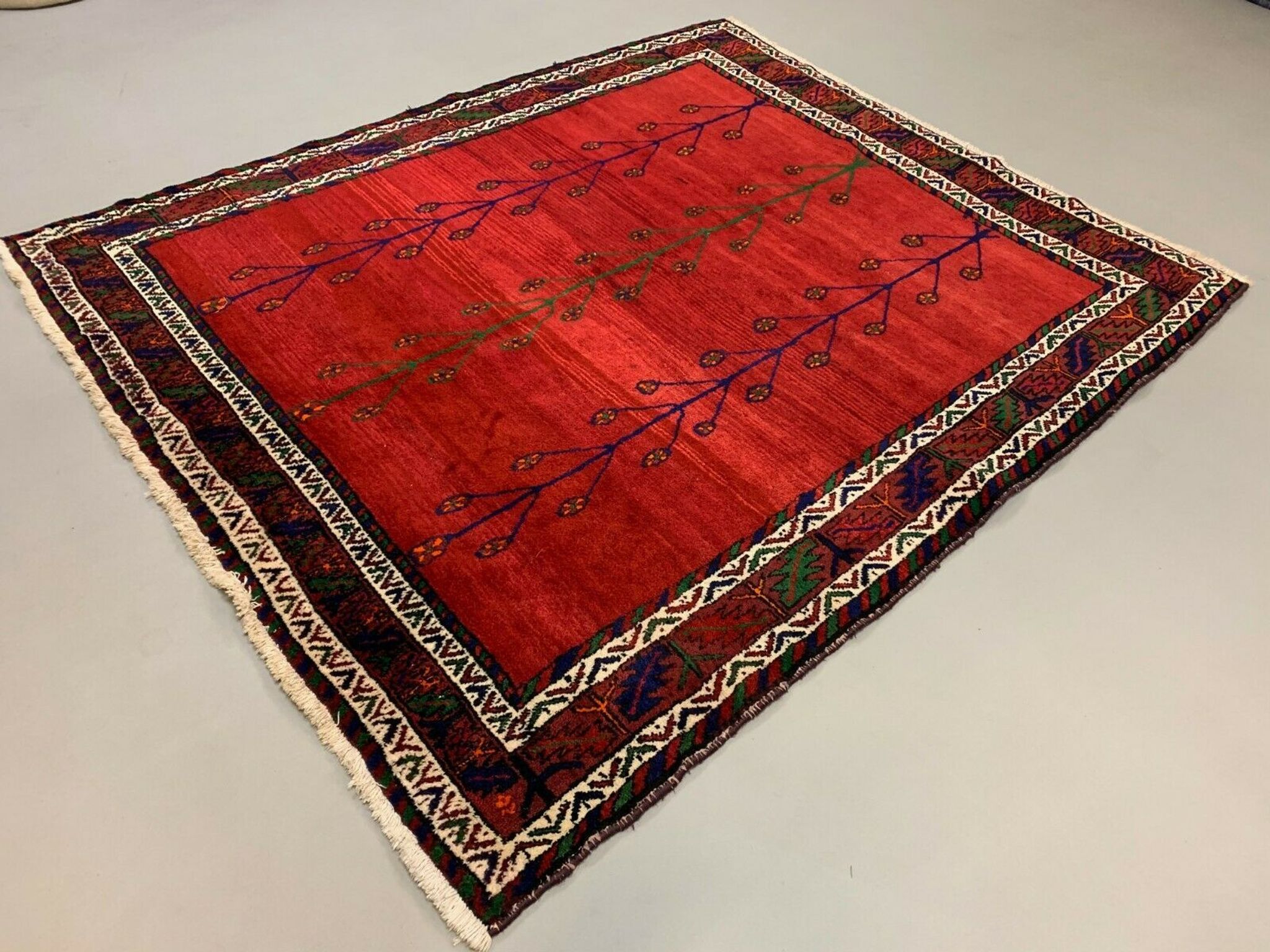 Old tribal zanjan rug 180x160 cm