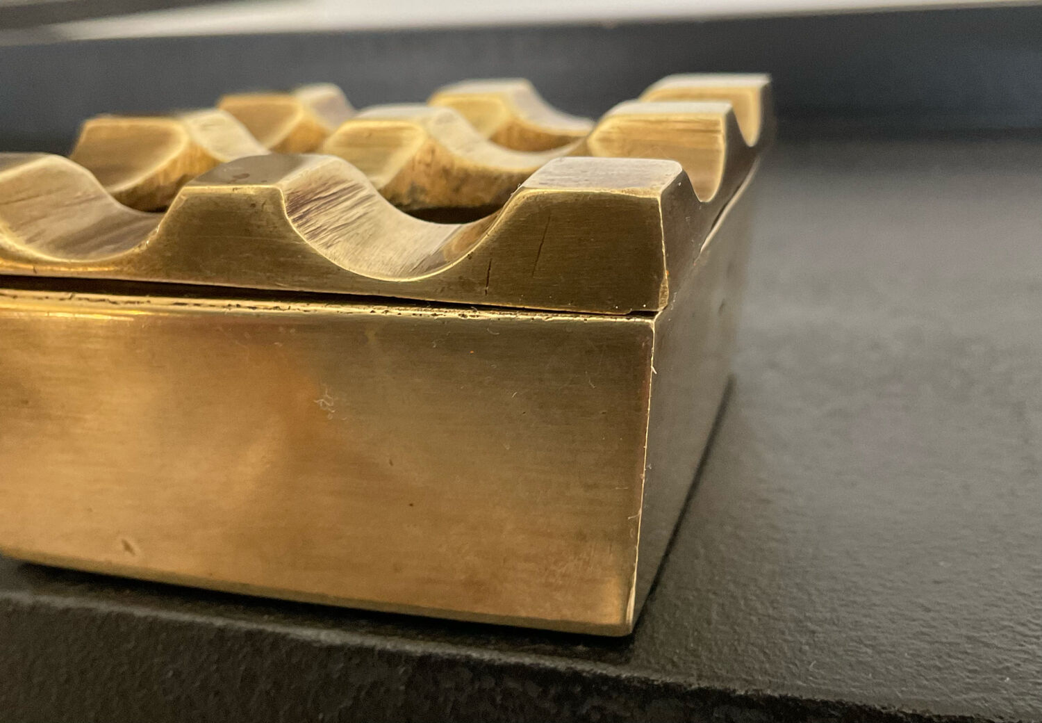Ultima ashtray in bronze by Backström and Ljungberg from the 70s