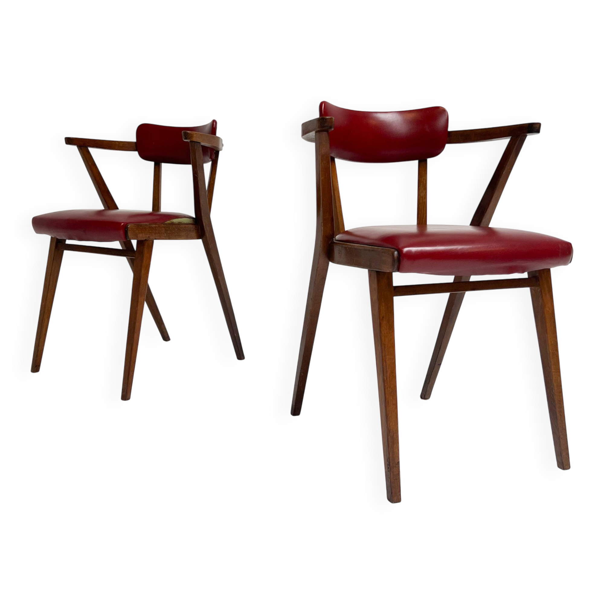 2 chaises modèle 209 par Thonet, années 1940