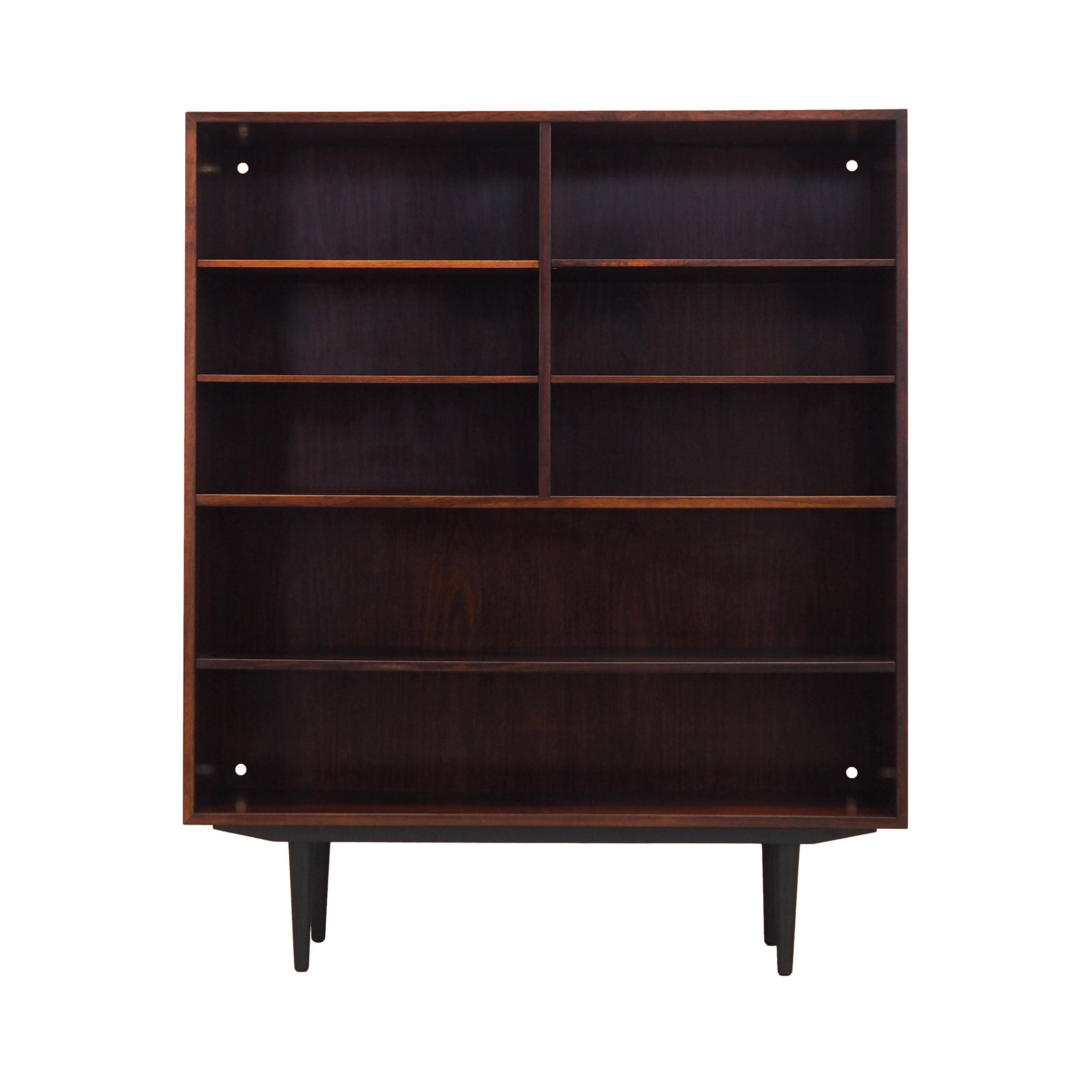 Mahogany bookcase, Danish design, 1970s, manufacturer: Omann Jun