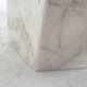 Set of 3 Italian Carrara Marble Side Tables, 1980s