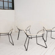 Set of 4 Diamond chairs by Harry Bertoia for Knoll International