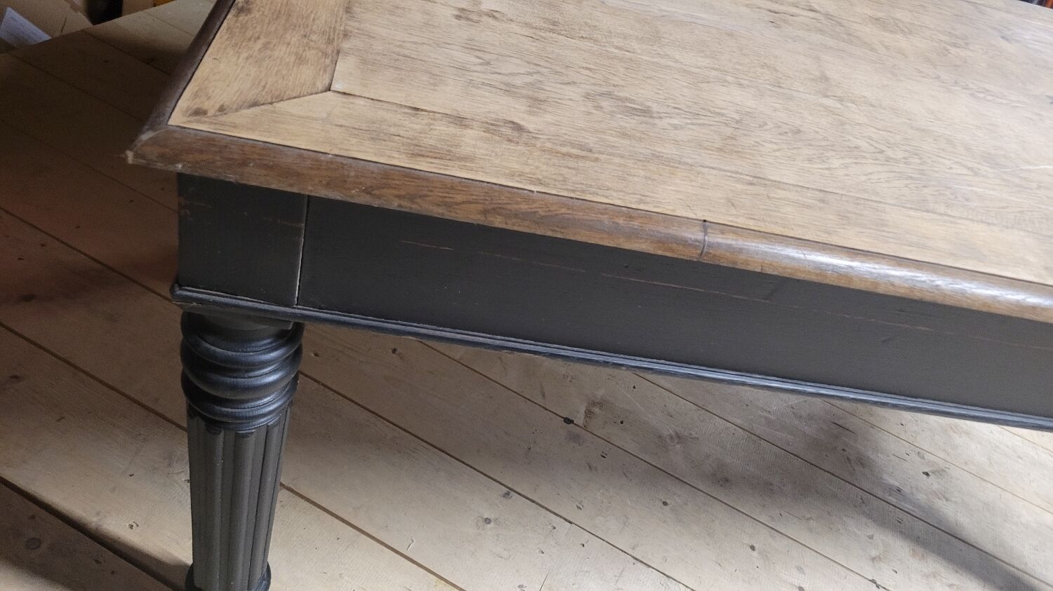 Louis Philippe notary office in oak, 1900 period - 1m49