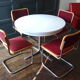 Vintage round table with extensions 1970