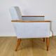 Vintage Art Deco Loft armchair - blue sky