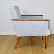 Vintage Art Deco Loft armchair - blue sky