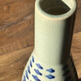 Large ceramic vase — blue pattern