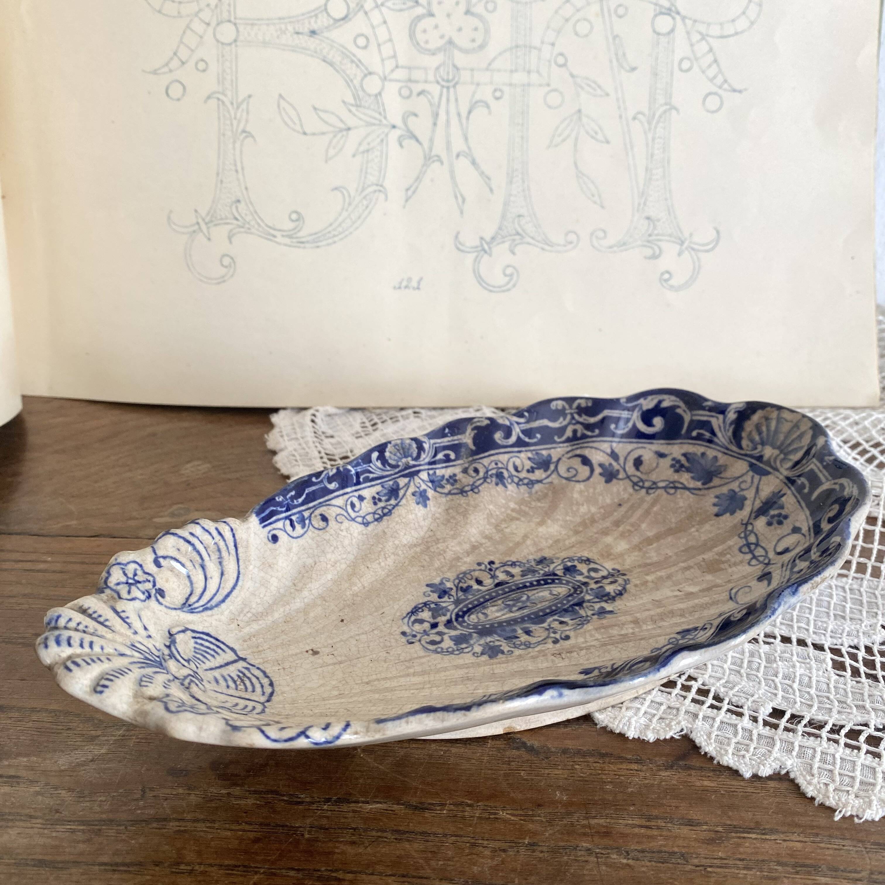 Jules Vieillard Louis XV ironstone dish