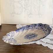 Ravier en terre de fer coquille Jules Vieillard, service "Louis XV"