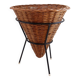 Panier en métal et osier, 1960