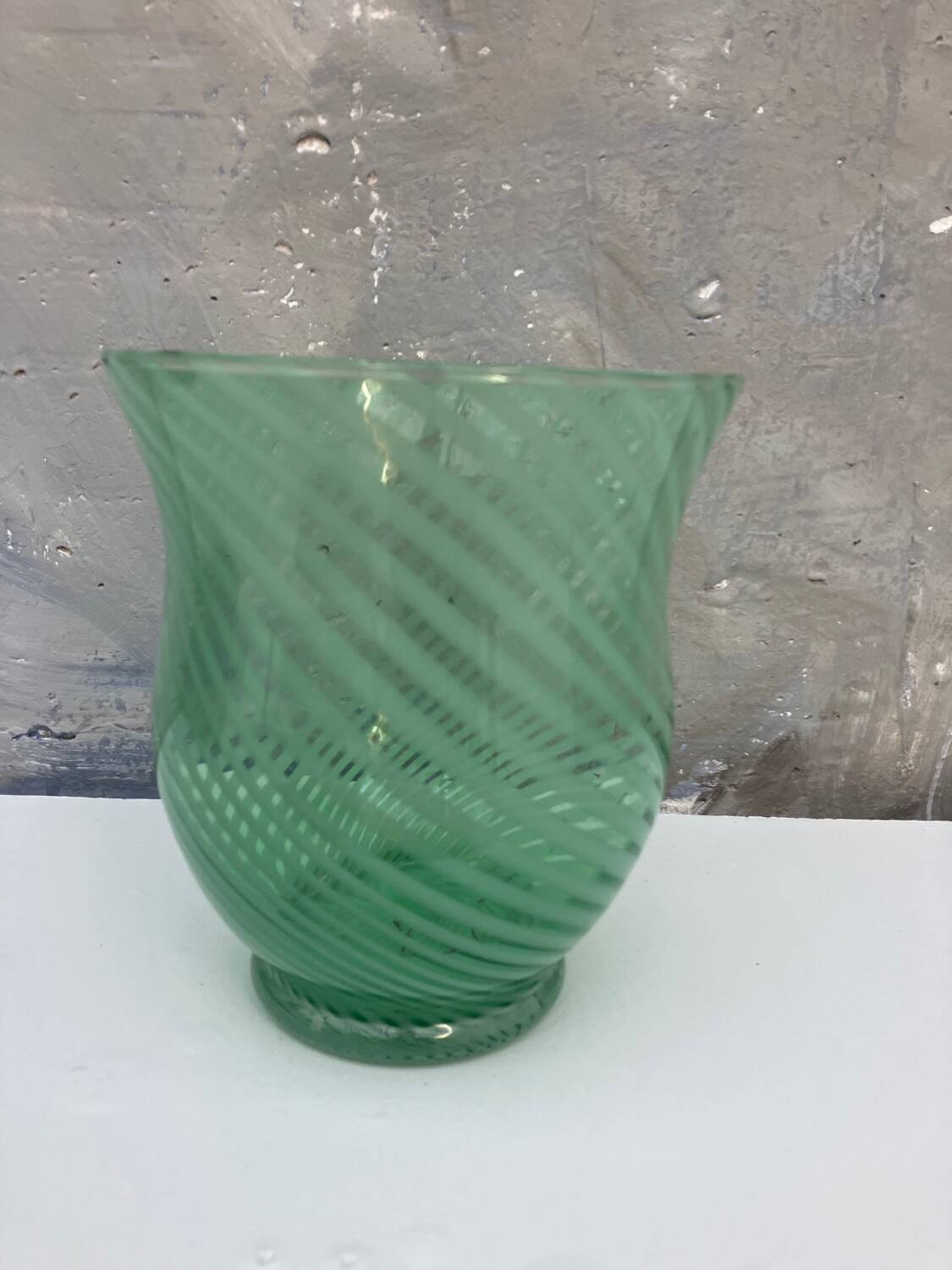 Large green vase