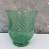 Large green vase