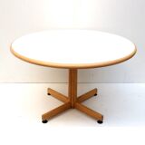 4x Round vintage dining table by Bruno Rey for Kusch and Co from the 1970s