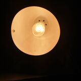Table or wall lamp round in vintage red metal