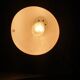 Table or wall lamp round in vintage red metal