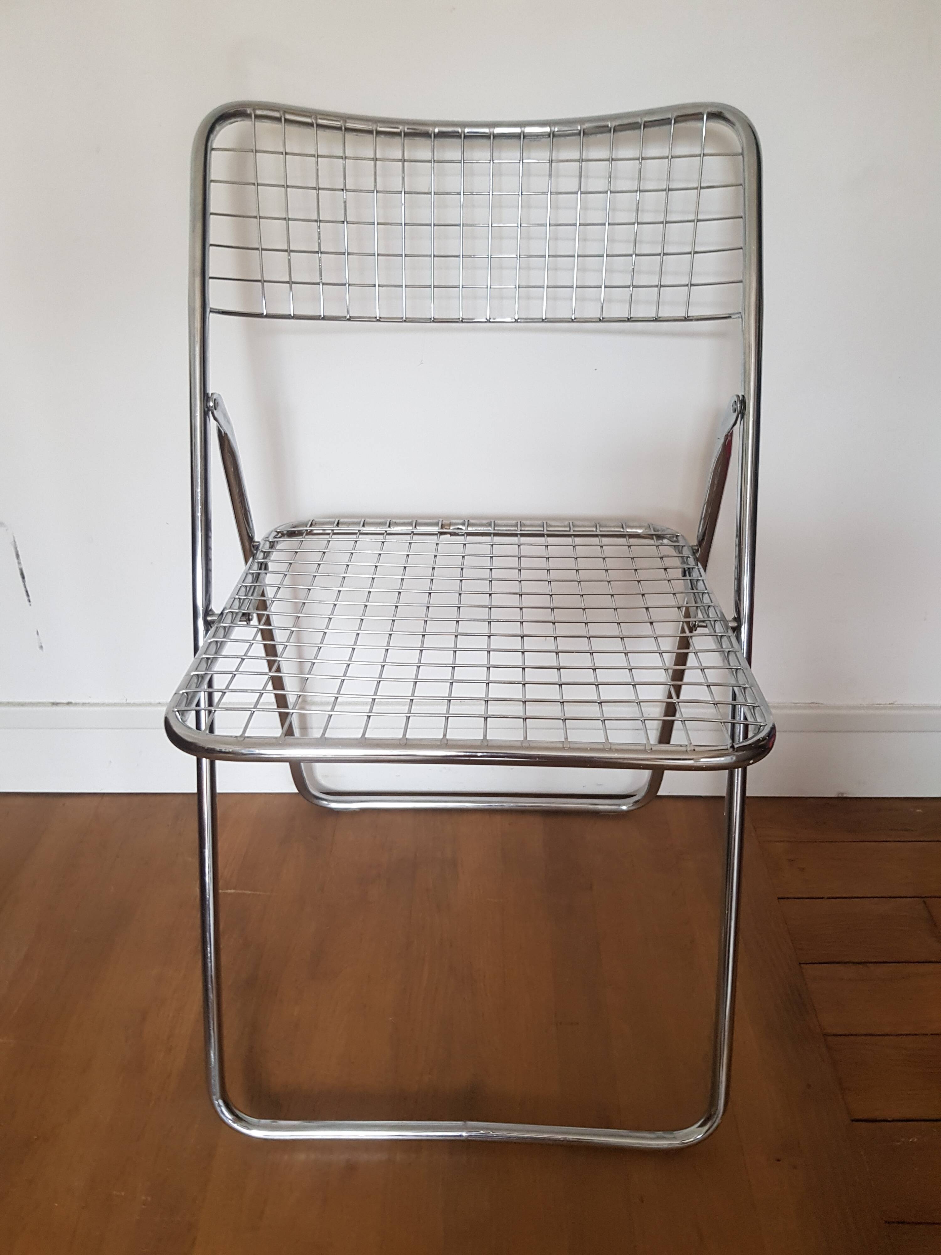 Chaise pliante modèle rappen par Niels Gammelgaard