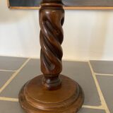 Vintage turned wood side table