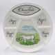 6 Bourguignonne fondue plates, Porcelain and Earthenware from Auteuil - Paris.