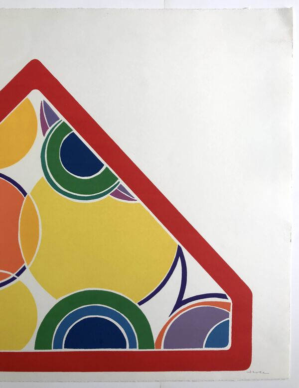 John Harrison LEVEE, Pyramid, 1970. Sérigraphie originale signée au crayon
