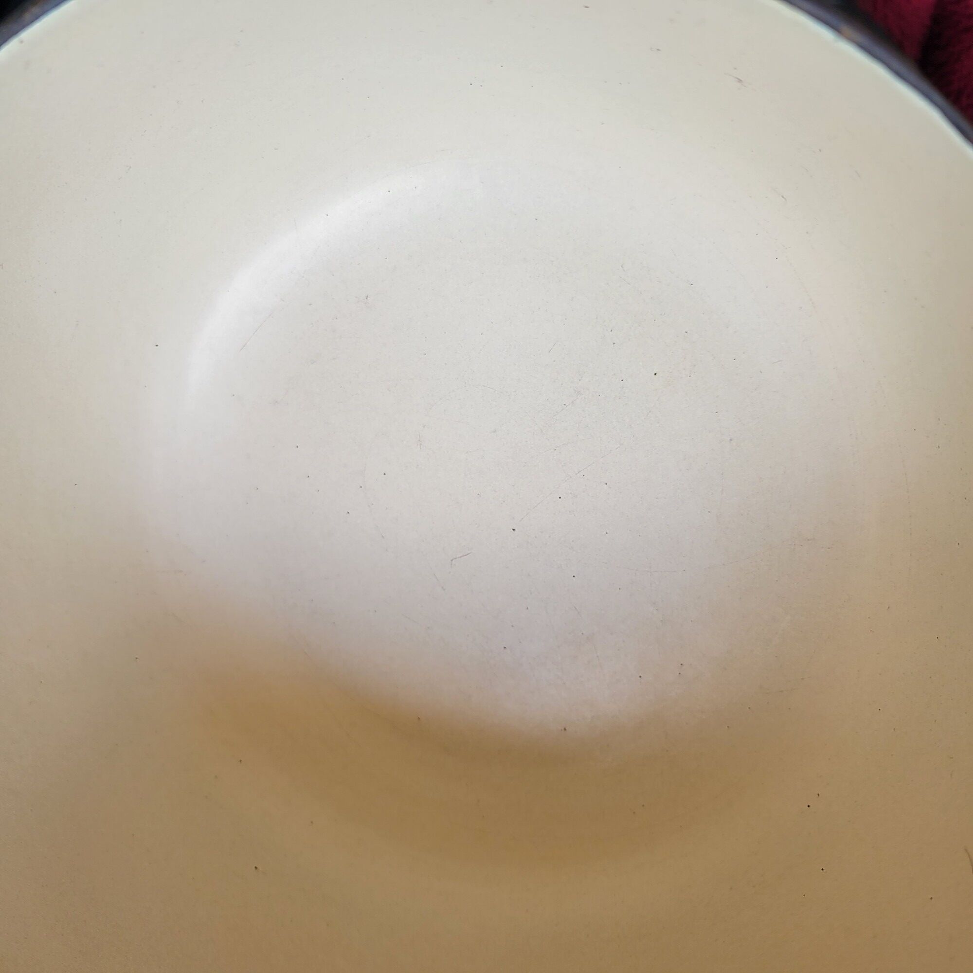 Round green enamelled cast iron casserole Nomar Staub vintage