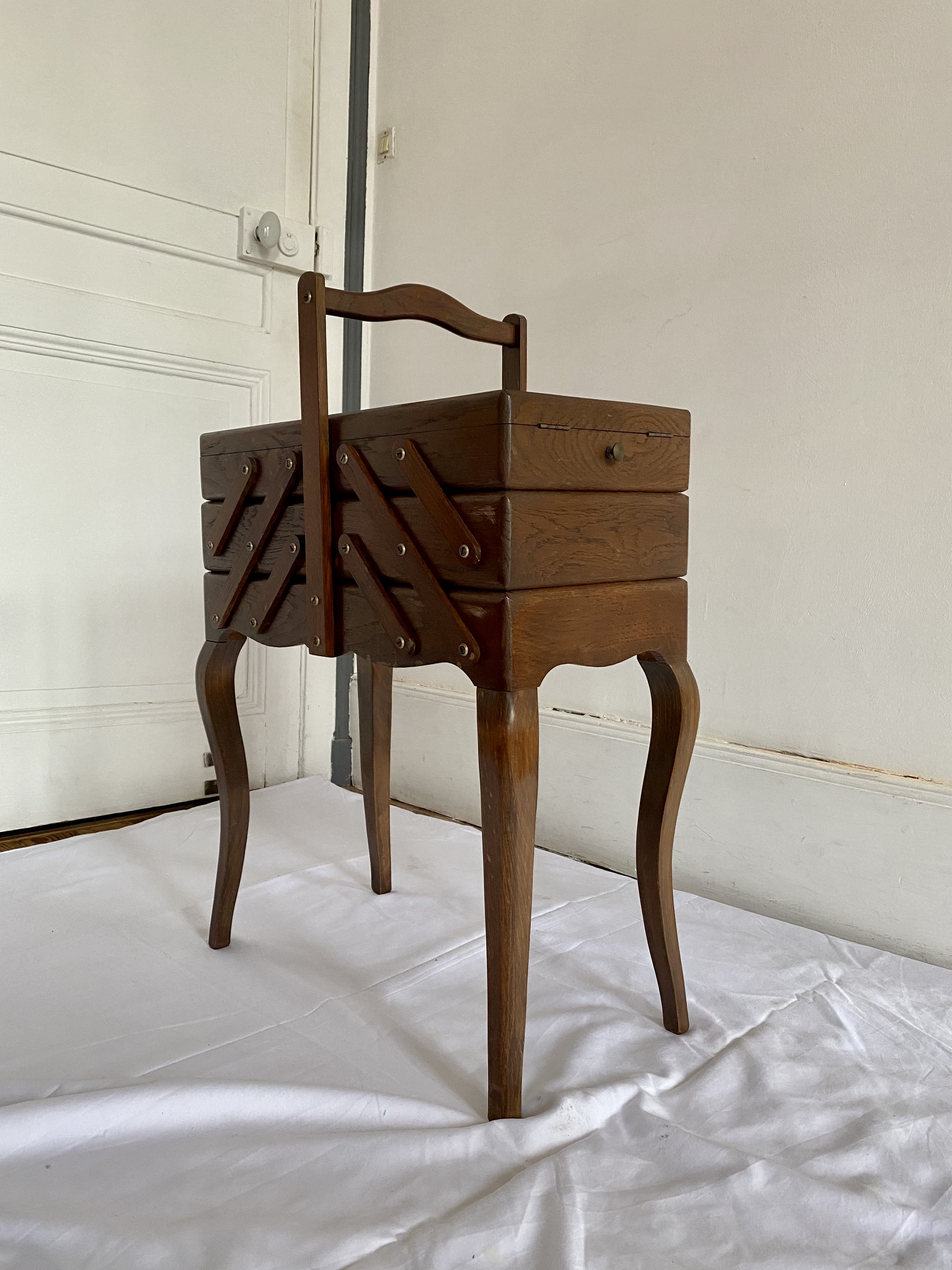 Vintage accordion worker