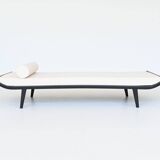 Dick Cordemeyer Lit de repos Cléopâtre en lin blanc Auping Pays-Bas 1954