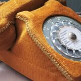 Telephone with rotary dial and its shell