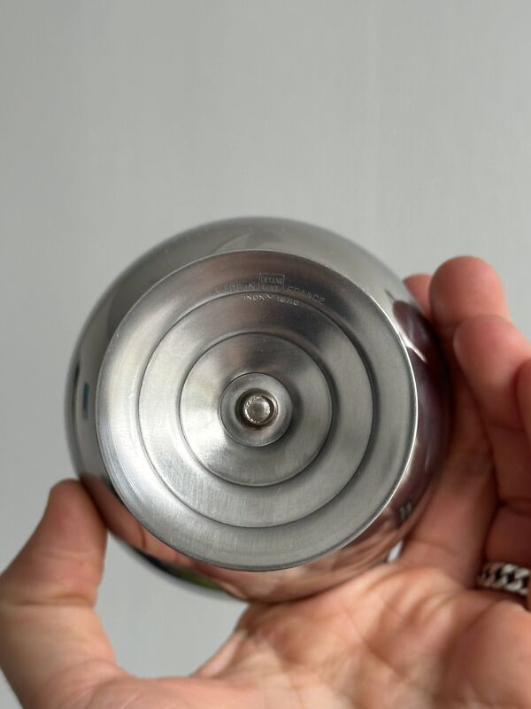 6 coupelles sur pied en inox Letang Remy