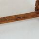 Vintage rustic oak bench after renovation