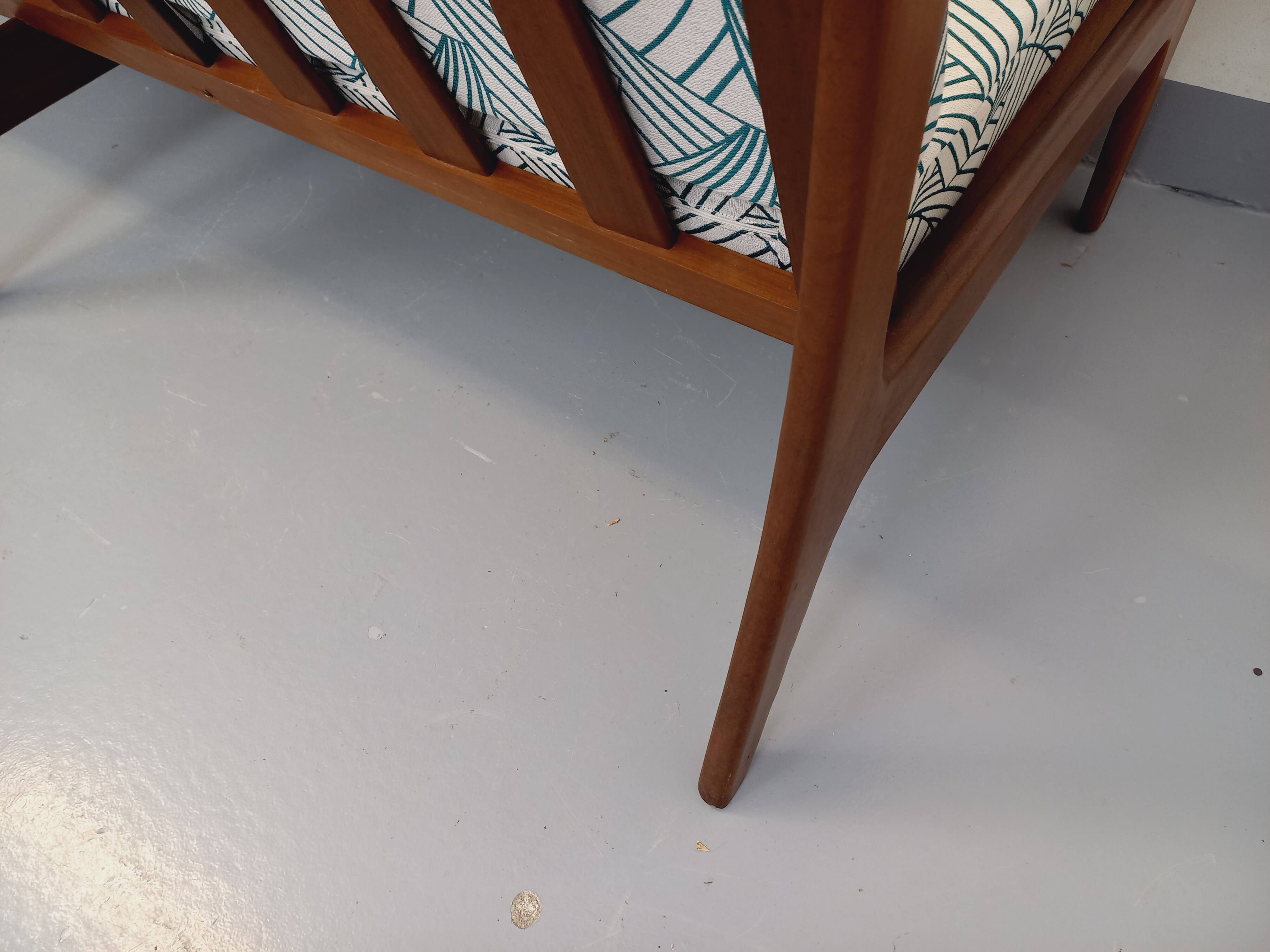 Scandinavian 3-seater sofa bench by Arne Wahl Iversen for Komfort in teak