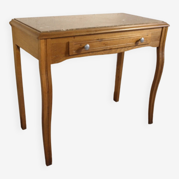 Table - console bois et marbre annees 30