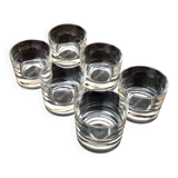 6 Verres apéritifs Dubonnet Verre épais transparent