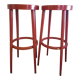 Pair baumann bar stools