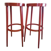 Pair baumann bar stools