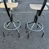 Tabouret chaise d’atelier loft industriel 60’s