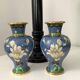 Deux vases vintage émail cloisonné chinois - années 1970-1980