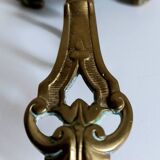 "Cave rat" brass candlestick