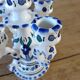 Pair of Tunisian ceramic candlesticks