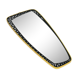 Mirror With Gometric Pattern  60s 70s Mid Century Modern Design  31x69cm